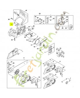 Vis cylindrique is-p5x20 Stihl ref. 9074-477-4135