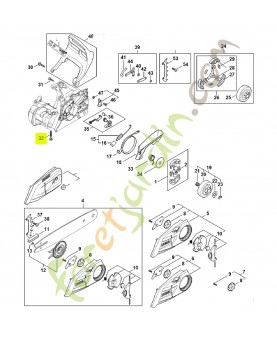 Vis cylindrique is-5.3x41 9075-478-4195- Pièce de détachée Sithl