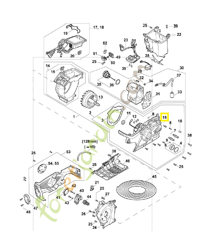 Vis taraud p5x16 9104-007-4270. Pièce de rechange Sithl / Vicking