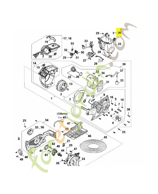Vis cylindrique is m5 x 12 stihl réf : 9022-341-0960