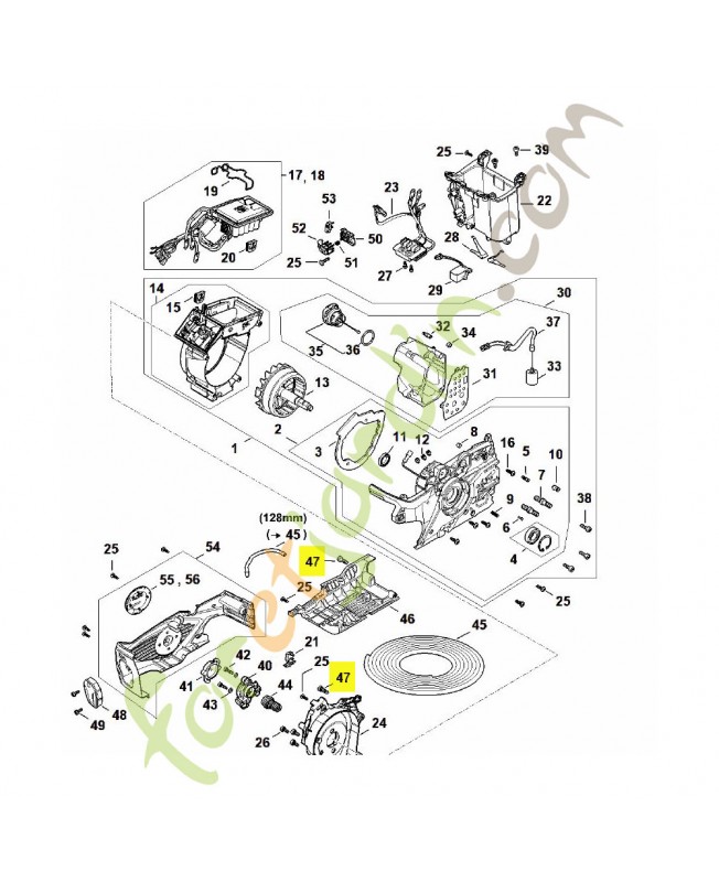 Vis cylindrique is m5 x 18 stihl réf : 9022-341-1010