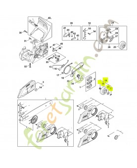 Pignon 3/8"p 6 dents