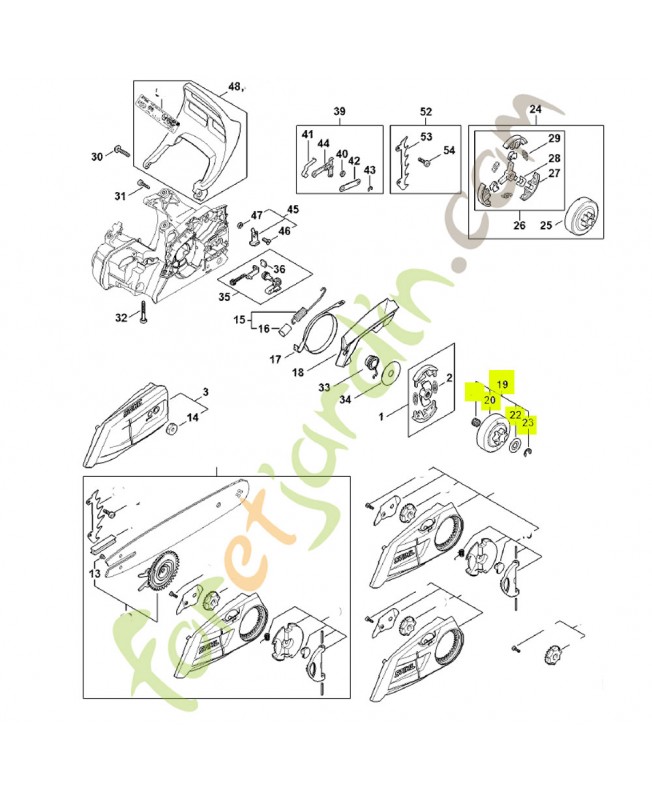 Pignon 3/8"p 6 dents