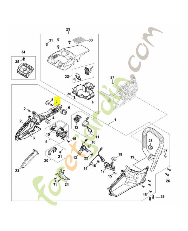 Vis cylindrique is m5 x 18 stihl réf : 9022-341-1010