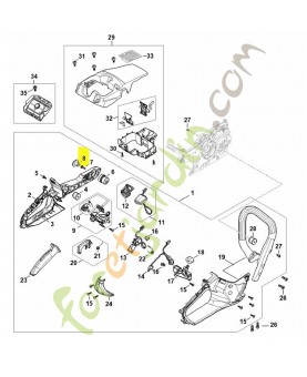 Bouchon Stihl Réf : 1119-791-7306 pour MS