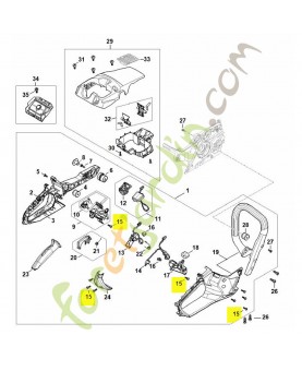 Vis taraud p5x16 stihl ref. 9104-007-4270