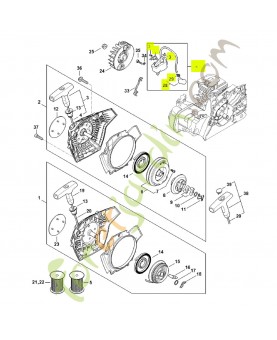 Module d'allumage 1148-400-1304 - Pièce détachée Stihl
