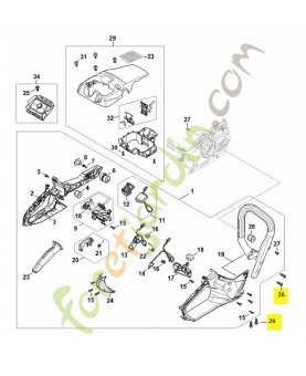 Vis parker is p6 x 19 Stihl ref. 9074-478-4425
