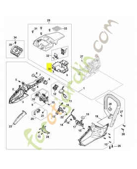 Vis taraud p5x16 stihl ref. 9104-007-4270