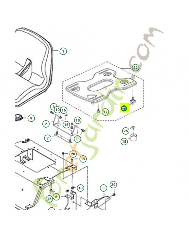 Attache 597783101- Pièce détachée Husqvarna