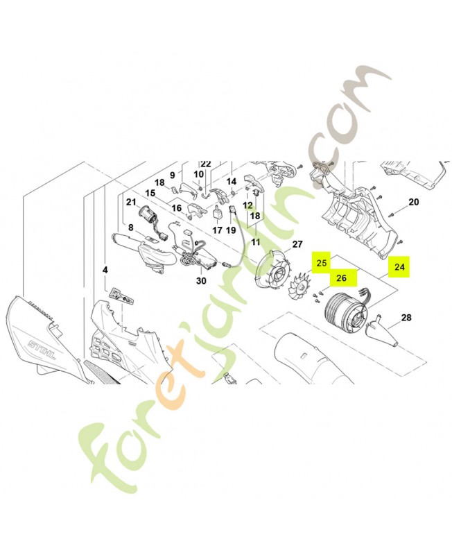 Moteur électrique BA01-600-0201- Pièce détachée Stihl Moteur électrique BA01-600-0201- Pièce détachée Stihl