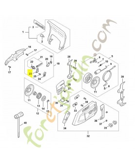 Tôle de recouvrement Stihl Réf 1122-664-2200. Pièce détachée Stihl / Vicking