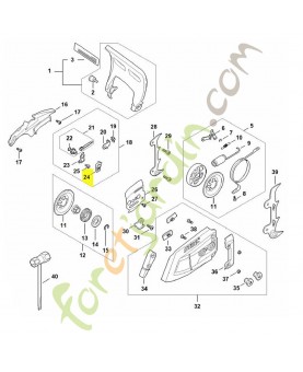 Support Stihl Réf 1122-664-4500.Pièce détachée Stihl / Vicking