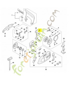 Vis cylindrique is m5 x 18 stihl réf : 9022-341-1010