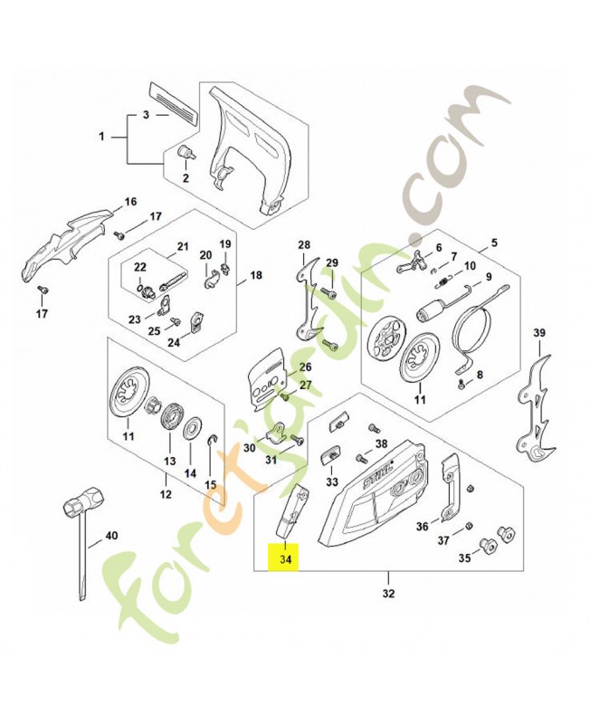 Pièce de protection
