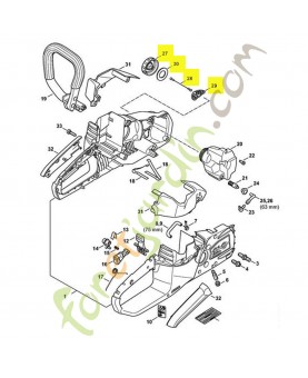 Bouchon de réservoir stihl réf. 1130-350-0500