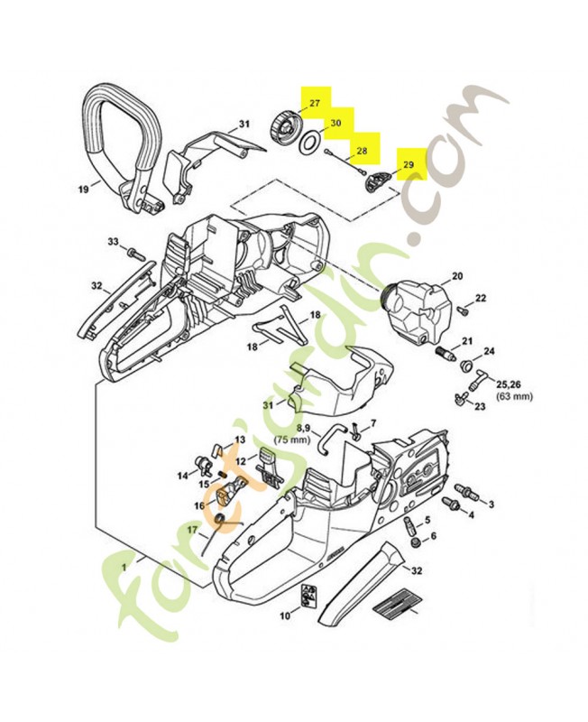 Bouchon de réservoir stihl réf. 1130-350-0500