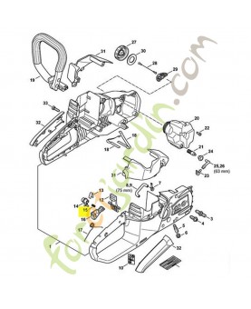 Ressort de pression Stihl Réf 0000-997-0603