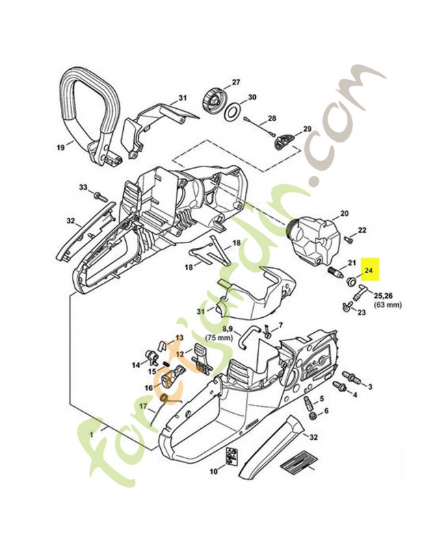 Douille Stihl ref. 4134-123-7500