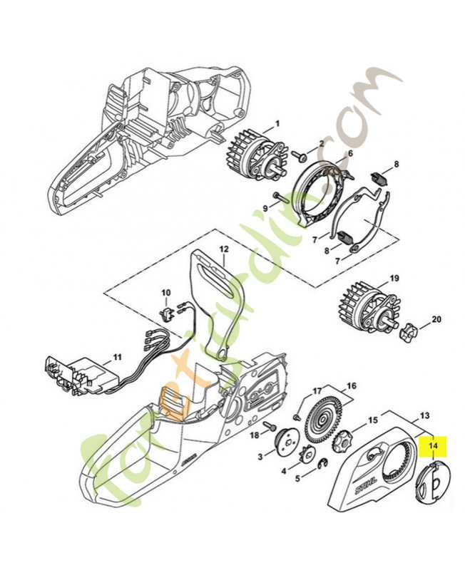 Vis à ailettes Stihl ref. 1121-660-1000