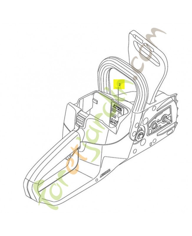 Plaque indicatrice numéro de machine