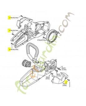 Vis cylindrique is-p5x18 stihl réf. 9074-477-4132