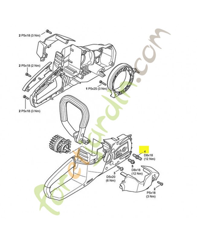 Vis à embase Stihl ref. 1123-664-2400