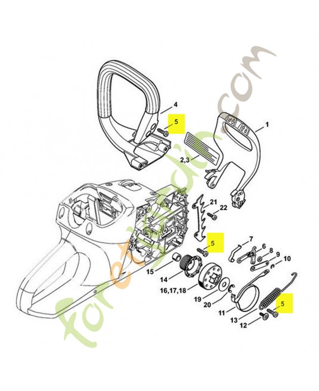 Vis parker is p6 x 19 Stihl ref. 9074-478-4425