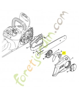 Molette de tension Stihl ref. 1123-648-2202