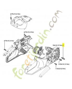 Vis à embase Stihl ref. 1123-664-2400