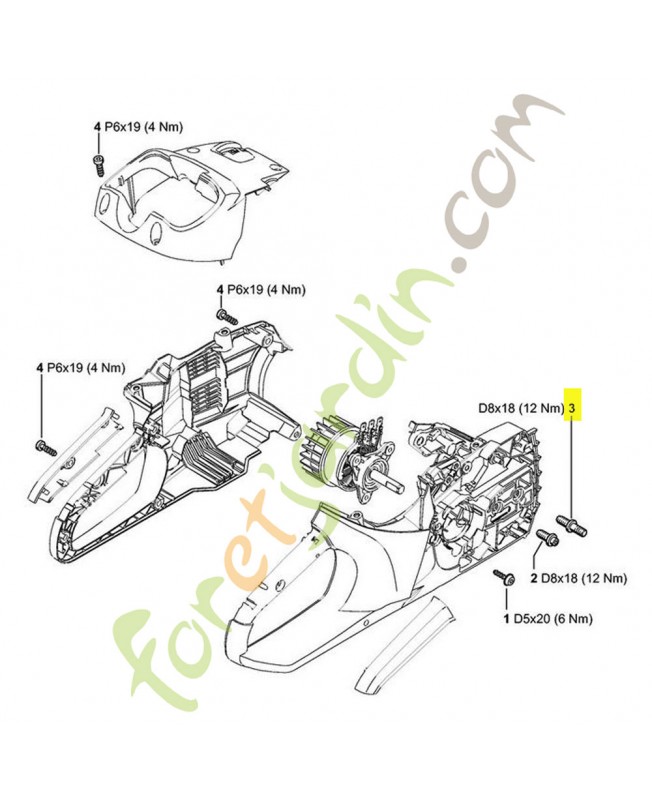 Vis à embase Stihl ref. 1123-664-2400