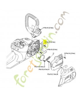 Vis cylindrique is-p5x16 Stihl ref. 9074-477-4130