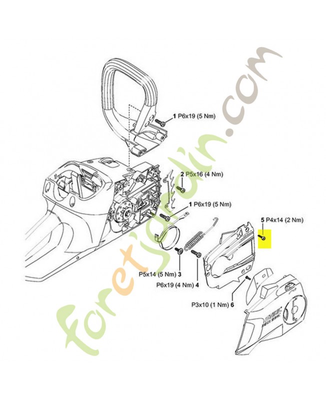 Vis cylindrique IS-P4x14 stihl réf. 9074-478-3005