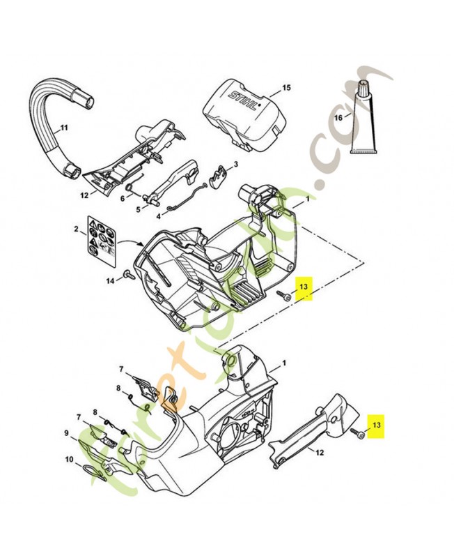 Vis parker is p6 x 19