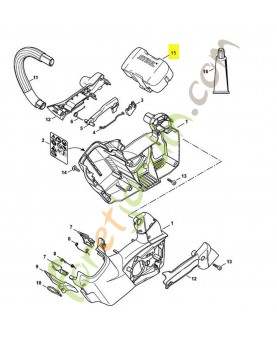 Couvercle de logement pour batterie AP Stihl