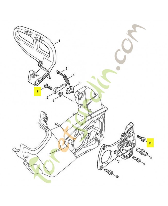 Vis parker is p6 x 19