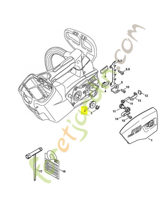 Pignon 1/4 picco - 7 dts
