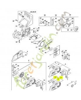 Couvercle de pignon 1148-640-1701 - Pièce détachée Stihl