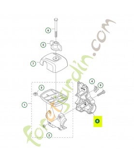 Couvercle Jonsered 576220002. Pièce de rechange Husqvarna