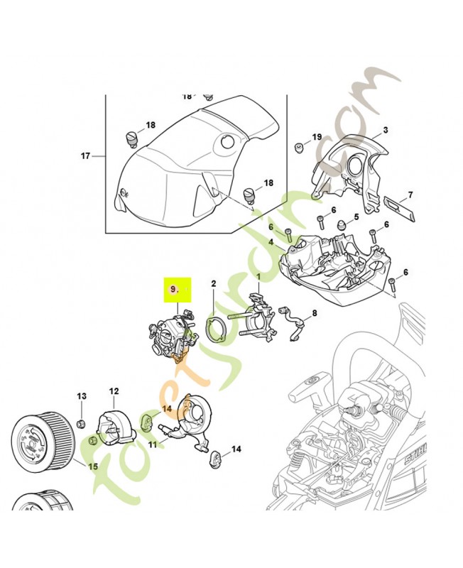 Carburateur Stihl ref. 1142-120-0603