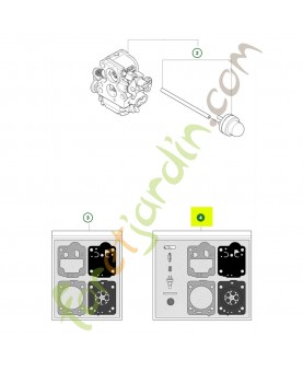 Kit membrane 545008032 - Pièce de détachée Husqvarna