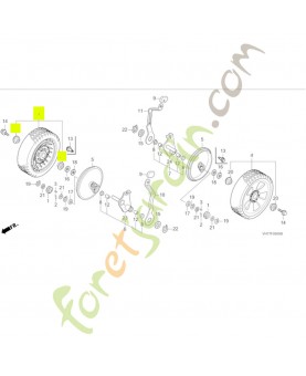 Roue complète arrière