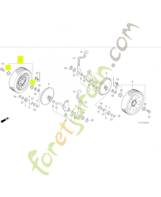 Roue complète arrière