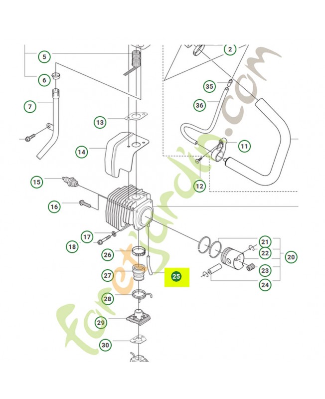 Durite d'essence 581756134 - Pièce de détachée Husqvarna