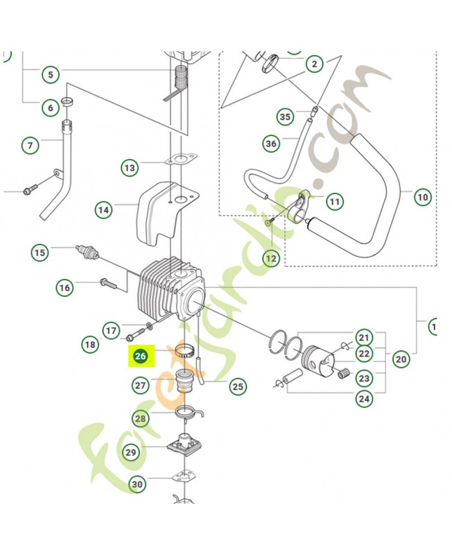 Agrafe 544317003- Pièce de détachée Husqvarna
