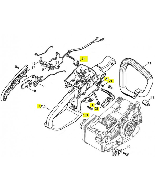 Repère 1-4-22 à 24-33 et 35 carter
