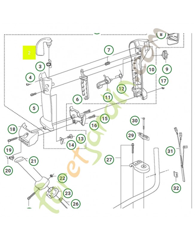Gachette 537263401- Pièce de détachée Husqvarna