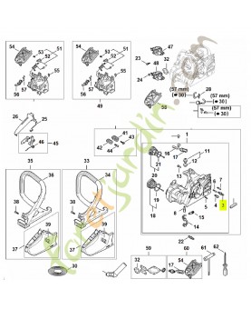 Vis assemblage a embase 1123-664-2400. Pièce détachée Stihl