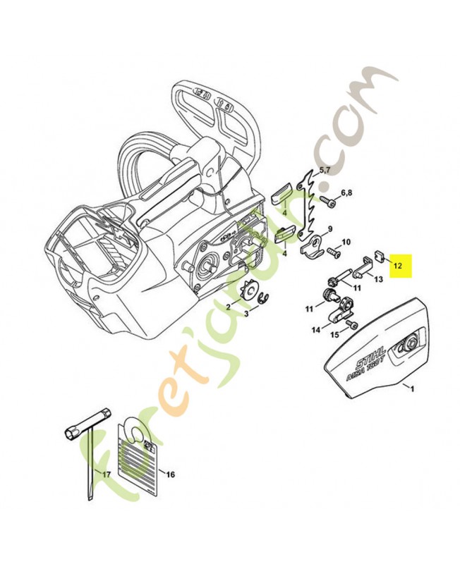Pièce de pression Stihl réf. 1123-664-1400 en stock