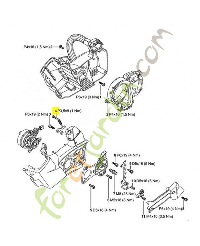 Vis à embase Stihl réf. 4128-182-6200- Pièce détachée Stihl